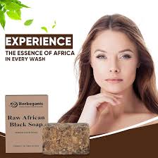 Amazon.com : HERBOGANIC Raw African Black Soap Bar