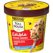 Nestle Toll House Chocolate Chip Edible Cookie Dough 15 Oz Walmart Com Edible Cookie Dough Edible Cookies Toll House Chocolate Chip