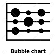 bubble chart icon simple illustration of bubble chart vector