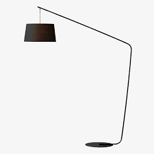 Des formes les plus classiques aux matières les plus. Lampadaire Design Noir Avec Abat Jour En Tissu Creative Lampadaires Lumeers
