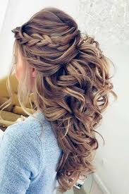 Hochzeit Haar Lange Ideen Coiffure Mariage Cheveux Long Coiffure Bouclee Belle Coiffure