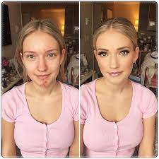 It's a single photo that you can move the slider handle to compare both images side by side. 40 Amazing Changes Before And After Makeup Womens Ideas Brown Hair Blue Eyes Girls Makeup Makeup For Older Women