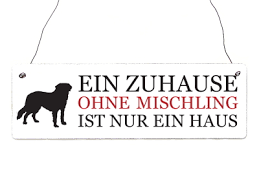 Die meisten hundebesitzer müssen arbeiten gehen und somit den hund für einige stunden am tag alleine zu hause lassen. Shabby Vintage Schild Turschild Ein Zuhause Ohne Mischling Hunde Deko