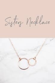 Matching sister necklaces for 2. Rose Gold Sister Necklace Gift Idea For Sister Sister Etsy Matching Sister Necklaces Sister Necklace Gift Necklace