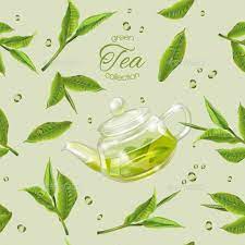 Green Tea Pattern Tea Leaves Illustration Tea Illustration Green Tea