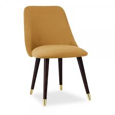 A retirer sur place ! Chaise De Salle A Manger Primrose Velours Moutarde Meubles De Salle A Manger Modernes
