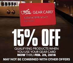 Guitar center's financing options are clearly better, but if you don't qualify for the gear card and you anticipate having the money within 30 days, layaway is a good way to ensure the guitar of your dreams doesn't get snapped up by someone else. Guitar Center Gear Card