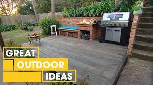 One small, round table with sturdy chairs and a cooking. Diy Bbq Area Makeover Outdoor Great Home Ideas Youtube