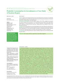 Prior to implementing the measures, all responsibilities must be clearly defined. Pdf Pesticide Consumption In Greenhouses A Case Study Of Kashan Region