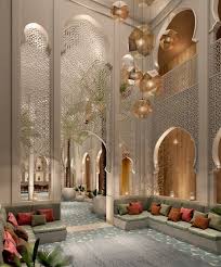 Best Hotel Decoration And Lighting Ideas With A Mid Century Touch To Your Lobby Hall Bar Lounge Modern Moroccan Decor Moroccan Home Decor Moroccan Interiors