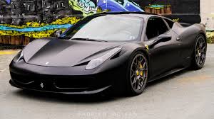 Ferrari 458 Italia Matte Black 5367 X 3016 Ferrari 458 Ferrari 458 Italia Ferrari 458 Italia Spider