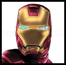 Among his most notable appearances are iron man 2008 the avengers 2012 and the sequels to these films. How To Draw Iron Man Mask Step By Step Drawing Guide By Dawn Dragoart Com