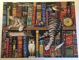 A perfect piece for lovers of unique art! The Cats Of Charles Wysocki Frederick The Literate Buffalo 750 Pieces By Far My Favorite Puzzle Ever Jigsawpuzzles
