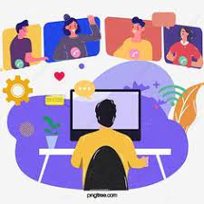 Gambar Ilustrasi Konferensi Video Komputer Kartun Yang Digambar Tangan Merah Jambu Pertemuan Urusan Bisnis Png Transparan Clipart Dan File Psd Untuk Unduh Gr Desain Banner Ilustrasi Vektor Ilustrasi Karakter