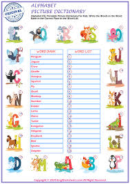 Each class show the items to the students and pass them around. Alphabet Printable English Esl Vocabulary Worksheets Engworksheets