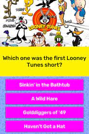 If you paid attention in history class, you might have a shot at a few of these answers. Which One Was The First Looney Tunes Trivia Questions Quizzclub