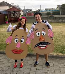 Potato head costumes were made out of felt, with stiff batting inside and velcro at the shoulders. Mrs Potato Head Halloween Costume Shop Clothing Shoes Online