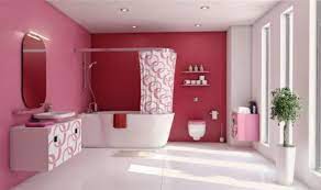 Pinke Wandfarbe Wurden Sie Gern Ihre Wande Pink Streichen Rosa Badezimmer Badezimmer Design Klassische Badmobel