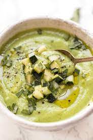 Chilled Avocado Zucchini Soup Simply Quinoa Recipe Zucchini Soup Healthy Zucchini Raw Food Recipes