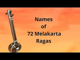 Names Of 72 Melakarta Ragas