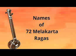 names of 72 melakarta ragas