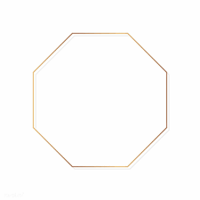 Download Premium Vector Of Gold Octagon Frame On A Blank Background 1214811 Blank Background Octagon Frame Design