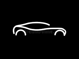 Hd wallpapers and background images Shape Of Car White Lines On Black Background Design Auto Illustration Stock Illustration Illustration Of Lines Draw 148327343