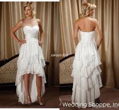 High Low Country Western Wedding Dresses Sweetheart Backless Lace Up Ruffle Chiffon Plus Size S Wedding Dresses High Low Ruffle Bridal Gown Bridal Gown Cheaper