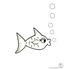 Disegno Di Pesce E Bollicine Da Colorare Per Bambini Gratis Disegnidacolorareonline Com Disegni Di Pesci Disegni Pesce