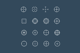 16 Crosshair Icons By Creativevip On Envato Elements Geometric Logo Design Icon Geometric Logo
