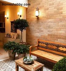 Desain ruang tamu batu bata. Inspirasi Desain Ruang Tamu Dengan Bata Ekspos Homeshabby Com Design Home Plans Home Decorating And Interior Design