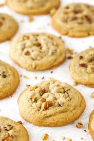 Beat in vanilla, salt, and flour, scraping down sides of bowl, just until dough comes together. Butter Pecan Cookies Chewy Pecan Cookie Recipe