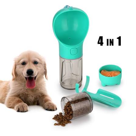Ownpets - Botella de agua multifuncional para perro, portátil, a prueba de fugas, botella de agua para
