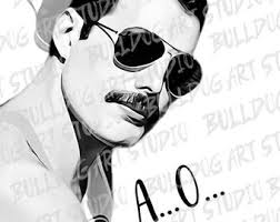 Freddie Mercury Mama PNG, Digital Download, Rock Music Design