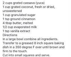 Trinidadian Cassava Pone Cassava Pone Trinidad Recipes Trini Food