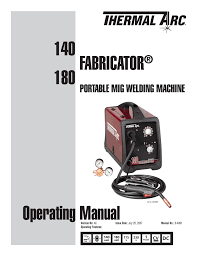 © 2021 eik engineering sdn bhd, all rights reserved. Esab 140 Fabricator 180 Portable Mig Welding Machine Instruction Manual Manualzz