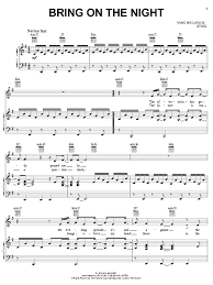 Hangs above my head there in the dark. Bring On The Night Von The Police Noten Download Fur Klavier Gesang Gitarre Smd59785
