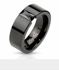 Men S Onyx Wedding Band Stainless Steel Wedding Ring Stainless Steel Wedding Bands Black Rings