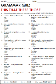 this that these those all things grammar