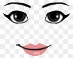 Credit to shark blox or anybody that already had showed how to do this glitch Woman Face W Cat S Eye Eyeliner Roblox Girl Face Free Transparent Png Clipart Images Download