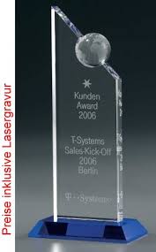 Surrounded by timeless classics of design, we. Globe Excellence Award Crystal Glass Trophy Akspiele Ohg