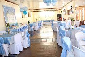 Baptismal Party Venue Decor Baby Dedication Party Venues Baby Shower