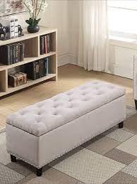 The storage ottoman will instantly be the star of the living room, family room or den. Ottoman Pouffes With Storage Natural Color For Home Small Bedroom Organization Small Bedroom Organization Bedroom