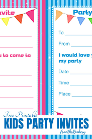 Printable Birthday Activities For Kids Birthday Invitations Printable In 2020 Printable Birthday Invitations Birthday Party Invitations Free Party Invitations Kids