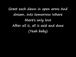 After All Is Said And Done Lyrics Beyonce Youtube Pre Ceremony Music Wedding Songs Love Songs