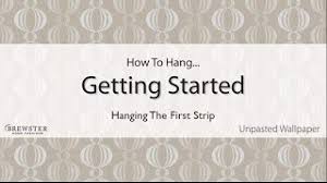 Hanging wallpaper is not difficult, but it can be tedious and intimidating if you've never attempted it before. Hanging Your First Strip Of Wallpaper Youtube