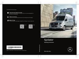 Mercedes Benz Sprinter 2019 Operating Instructions Manual Pdf Download Manualslib