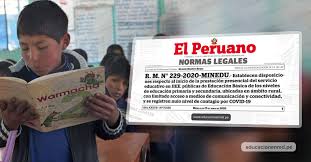 Las instituciones educativas solo abren sus puertas para los docentes que requieran de algún material u contenido para realizar las clases a distancia, pero no así para los no hay para el 2020 el retorno a las clases presenciales. Minedu Dispone El Inicio De Clases Presenciales Desde El 1 De Julio En Zonas Rurales Con Menor Indice De Casos De Coronavirus R M N 229 2020 Minedu Educacionenred Pe