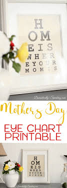 Mothers Day Eye Chart Printable Domestically Speaking