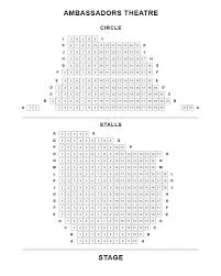 Ambassadors Theatre Seating Plan Boxoffice Co Uk